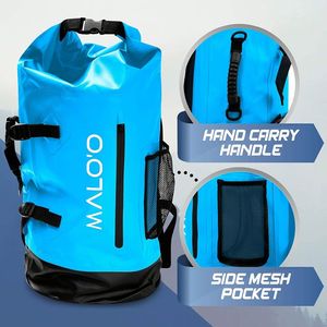 กระเป๋าผ้าใบกันน้ำ PVC 500D ขนาด 30 ลิตร สำหรับเดินทางกลางแจ้ง ว่ายน้ำ เดินป่า ตั้งแคมป์ ล่<span class=keywords><strong>อง</strong></span>แก่ง และพายเรือ ขายส่งจากโรงงาน - Product Image 3
