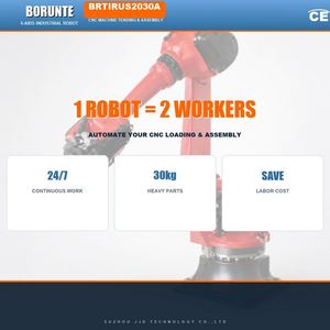 แขนหุ่นยนต์ Borunte BRTIRUS1820A แบบ 6 แกน ระยะเอื้อม 1850 มม. รับน้ำหนัก 20 กก. สำหรับงาน CNC ใส่ท่อเหล็ก ความแม่นยำ ±0.05 มม. ใช้ไฟ 380V 3 เฟส มาตรฐาน CE - Product Image 5
