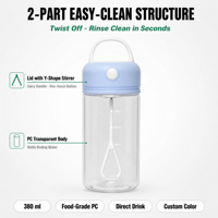 Bouteille shaker électrique, gobelet mélangeur automatique de protéines, sans BPA, design compact, bouteille d'eau portable et réutilisable pour la salle de sport, les sports et les adultes