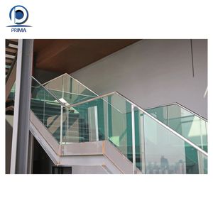 Escalera de cristal con marco blanco de estilo nórdico Prima, escalera que ahorra espacio para casa pequeña, escalera de cristal exquisita para pasillo - Product Image 6
