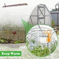 Serre agricole Jetway à structure métallique, bâche en film plastique transparente, résistante aux UV, protection contre le gel et le gelée, anti-goutte, prédécoupée