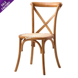 Rental Hotel Wedding Party Banquet Events Wood X Back <b>Chair</b> Wooden Cross Back <b>Chairs</b> with Rattan Seat - Product Image 1