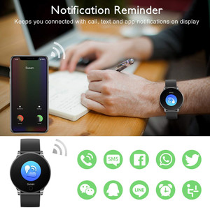 W8 Unisex Smart Watch With OLED Display IP67 Waterproof Metal Strap Fitness Tracker Heart Rate Monitor Weather Forecast W8 Smart - Product Image 4