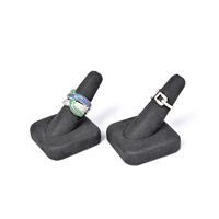 Présentoir de boucles d'oreilles en microfibre, vente en gros, support de bijoux
