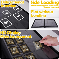 Classeur de cartes à collectionner MIO personnalisé en cuir PU, 1024+ pochettes, porte-cartes photo 16 poches, compatible avec
