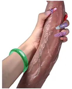 Ава высококачественный жидкий силиконовый большой взрослый фаллоимитатор Женский взрослый игрушки с искусственным резиновым пенисом для женщин