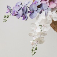 Orchidées artificielles Phalaenopsis au toucher réel pour la décoration de la maison, du bureau, des mariages, arrangement floral
