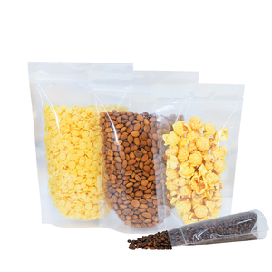 Pochette transparente refermable en plastique avec fermeture éclair pour aliments pour bébés, friandises, bonbons, collations, épices, herbes, aliments pour animaux de compagnie - Product Image 1