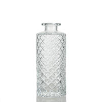Salle de fleurs en céramique décorative de luxe 200ml pour diffuseur de roseaux bouteilles en verre transparent quantité minimale de commande 100 pièces