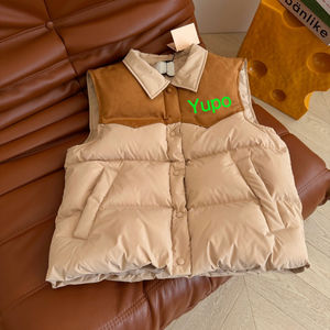 Gilet d'hiver <span class=keywords><strong>sans</strong></span> manches en duvet d'oie de haute qualité pour femme Candice, style vintage, col montant, coupe-vent, marque canadienne - Product Image 1