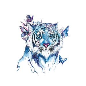 Tatuajes Temporales <span class=keywords><strong>de</strong></span> Animales Coloridos, Diseño Feroz <span class=keywords><strong>de</strong></span> Tigre, Lobo, <span class=keywords><strong>Zorro</strong></span> y Leopardo, Resistentes al Agua y al Sudor, Más Vendidos - Product Image 1