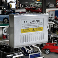 Nuevo Balasto Canbus KEMAUTO X5 12V para Lámpara de Xenón de Coche, Decodificador EMC, Lámpara de Advertencia de Color 6000K, Decodificador de Detección de Fallos, Accesorio de 55W