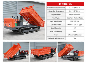 <span class=keywords><strong>Mini</strong></span>-dumper chenillé télécommandé auto-<span class=keywords><strong>chargeur</strong></span> 3000 kg, moteur diesel <span class=keywords><strong>Kubota</strong></span>, benne de 0,8 m, Euro 5 - Product Image 2