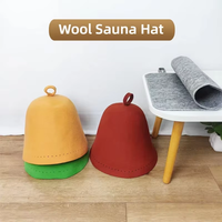 Chapeau de sauna en feutre de laine artisanal de qualité supérieure, isolant thermiquement, doux pour la peau, idéal pour la salle de vapeur, le spa et la banya