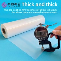 Film de plastification thermique BOPP pré-enduit brillant/mat pour formats A4/A3/A2, utilisation avec plastifieuse à rouleaux chauffante, rouleau de 31 mm x 200 m