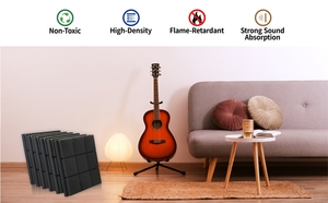 Polyurethane âm thanh hấp thụ bông cách âm tường nấm Acoustic tấm tự dính âm thanh bằng chứng bọt tấm - Product Image 5