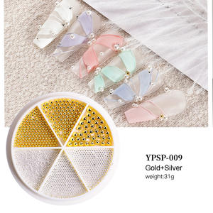 6 rejillas <span class=keywords><strong>de</strong></span> tamaño mixto 0,8-1,5mm oro rosa plata 3D diseño uñas diamantes <span class=keywords><strong>de</strong></span> imitación pequeñas cuentas <span class=keywords><strong>de</strong></span> <span class=keywords><strong>caviar</strong></span> <span class=keywords><strong>de</strong></span> acero para manicura decoración DIY - Product Image 3