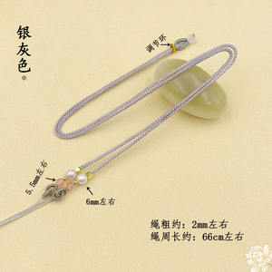 Toptan kolu el yapımı DIY kolye halat el örgülü halat dokuma kordon kolye - Product Image 4