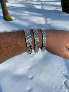 Stylish 925 Sterling Silver Cuban Link Bracelet Lab Grown Moissanite Diamond Minimal Design Jewelry - Product Image 4