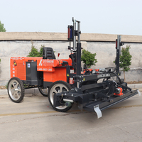 Machine de nivellement laser à quatre roues motrices haute performance HA100-4D avec moteur et système entièrement hydraulique pour béton industriel