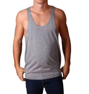 Haute qualité 100% coton hommes Gym Fitness débardeur nouveau Style personnalisé simple boutonnage haut respirant - Product Image 2