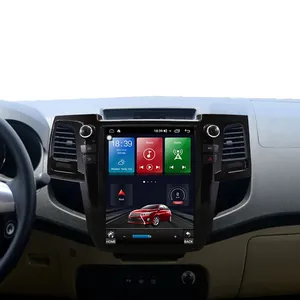 64g Tesla ekran araba multimedya oynatıcı radyo sesli Gps için otomatik Stereo Toyota Fortuner Hilux Revo 2005-2015 Android 9 kafa ünitesi