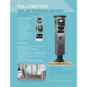 Compteur de stationnement COMA PM10 d'occasion avec borne de paiement, communication GSM/GPRS/4G, lecteur de carte à puce/magnétique, validateur de pièces programmable - Product Image 3