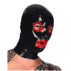 SM Couvre-chef Suffocation Entièrement fermé Maître Esclave Formation Fuite Tête Capuche Masque Plein Visage Suffocation <span class=keywords><strong>Latex</strong></span> Masque - Product Image 4