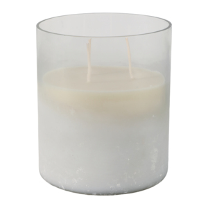 Candela Votiva Profumata al Gelsomino in Vetro Satinato a 3 Stoppini per Interni ed Esterni, Decorazione per la Casa - Product Image 3