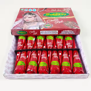 Factory Supply Skin-Friendly 10-Color <strong>Henna</strong> Paste Cones Waterproof Green <strong>Red</strong> Maroon Wedding <strong>Henna</strong> in Plant-Based Package - Product Image 1
