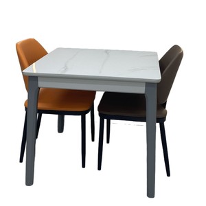 Modern Minimalist Leather <b>Dining</b> <b>Chair</b> Brown Upholstered Seat For Home Hotel <b>Dining</b> Room Adult Elderly Use - Product Image 4