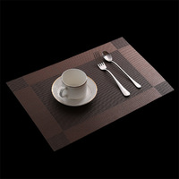 Napperon domestique résistant à la chaleur isolation thermique imperméable et anti-brûlure napperon en PVC tapis de table à manger