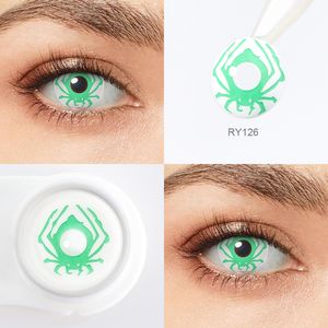 Livraison gratuite PSEYECHE Lentilles de contact Sharingan très vendues, lentilles de contact Halloween Blood Bat, lentilles de contact cosplay Lucifer - Product Image 5