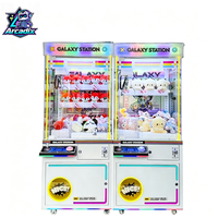 Machine à griffes commerciale pour peluches, machine de jeu d'arcade avec lecteur de cartes pour centre commercial et parc d'attractions