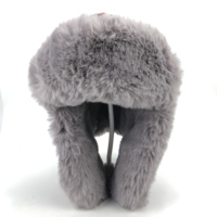 Venta al por mayor Trooper Trapper Aviator Hat con felpa Faux Fur Ski Hat con orejeras cubre para Ushanka Eskimo Bomber Winter Hat