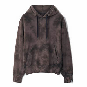 Sudadera con capucha lavada con ácido de buena calidad, fabricante OEM, ropa de calle mezclada de algodón básico, suéter lavable, Sudadera con capucha vintage lavada con piedra - Product Image 1