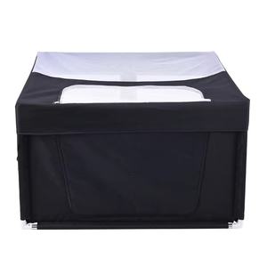 Alta prospettiva Pet <span class=keywords><strong>Dog</strong></span> tenda gioco recinzione maglia traspirante grande porta comoda sicura cerniera pieghevole tra cui box per bambini - Product Image 1