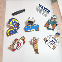 Insigne personnalisable de joueurs de baseball personnalisé Ohtani et Seager épinglette en métal épingles souples pour casquette de baseball