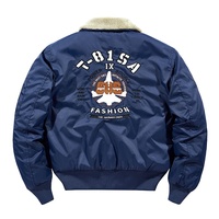 Blousons bombardiers personnalisés MA1 vol vierge vente en gros col en fourrure d'agneau pour hommes utilitaire pilote cargo manteau bouffant vestes de vol bombardier