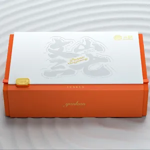 Embalaje corrugado plegable con tapa personalizada, contenedor de comida rápida, almacenamiento plegable, caja de papel a precio competitivo