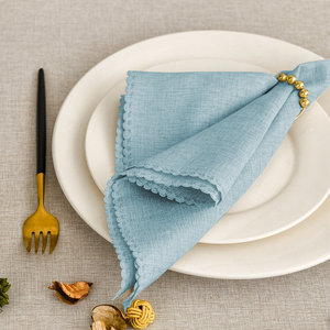 Tùy Chỉnh 16*16 Inch Wedding Party Khăn Ăn Bán Buôn Chống Nhăn Polyester Khăn Ăn Cho Nhà Hàng Nhà Bếp Khăn Ăn - Product Image 1