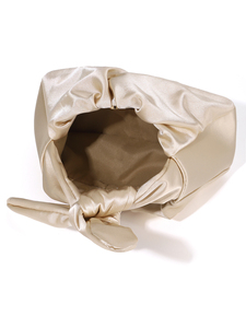 Bolso de Mano de Satén Suave de Alta Calidad con Lazo, Estilo Nube Plisada, para Mujer, de Lujo, Nuevo Diseño, Marca Famosa 5A - Product Image 6