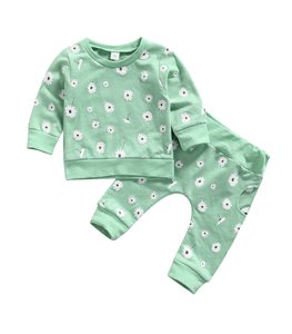 Vente de gros Ensemble barboteuse et pantalon à manches longues et à volants pour <span class=keywords><strong>bébé</strong></span> fille - Product Image 1