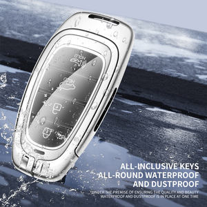 Nouvelle Coque de Clé de Voiture en Cuir Alliage pour Hyundai <span class=keywords><strong>Santa</strong></span> <span class=keywords><strong>Fe</strong></span> Tucson <span class=keywords><strong>2022</strong></span> NEXO NX4 Atos Solaris <span class=keywords><strong>Prime</strong></span> 2021 3 4 Boutons avec Logo de Voiture Personnalisé - Product Image 5