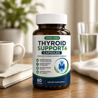 Capsules de soutien de la thyroïde OEM ODM, formule nutritionnelle à base de plantes de haute qualité, marque privée