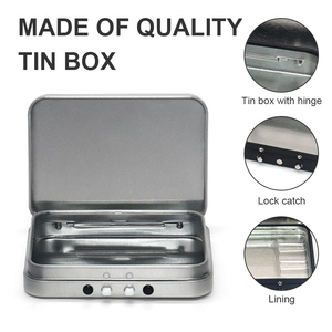 Tùy Chỉnh In Ấn Hình Chữ Nhật Vuông Trẻ Em Kháng Bạc Hà Bản Lề Hộp Thiếc Kẹo Nhỏ Hộp Thiếc Kim Loại Bản Lề Hộp Thiếc Trường Hợp Thực Phẩm Tinplate - Product Image 2