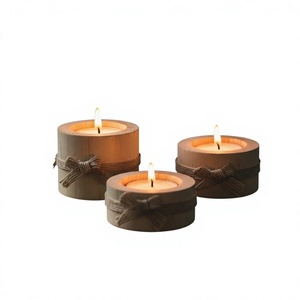 Wooden Rectangle Durable <b>Tea</b> Light Holder Set Handmade Eco Friendly Christmas Home Decoration - Product Image 6