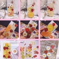 Echt Fruit Groente Plakjes Diy Kits Flatback Geperste Bloemen Fruit Specimen Epoxy Valentin 'S Day Kerst Easter Nieuwjaar