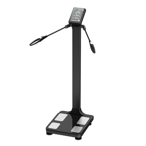 Balance connectée unique à 8 électrodes pour la composition corporelle, <span class=keywords><strong>avec</strong></span> mesure du poids, de l'IMC et de la graisse corporelle, et fonctionnalités Wi-Fi et Bluetooth - Product Image 1