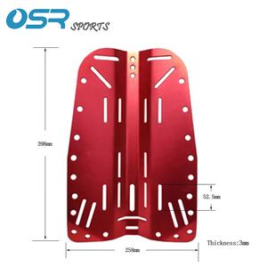 Pelat Belakang Aluminium untuk Scuba Diving, Tebal 3mm, 11 inci (28cm) Jarak Tengah ke Tengah, untuk Olahraga Air dan <span class=keywords><strong>Harness</strong></span> Diving - Product Image 5